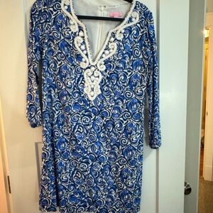 Lilly Pulitzer Blue and White Dress
